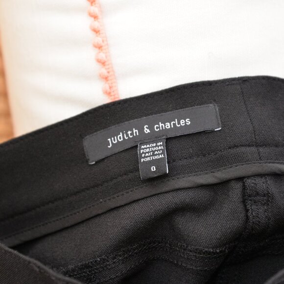 NWOT Judith and Charles High Rise Flare Black Jeans Pants Sz 0 - Picture 4 of 8